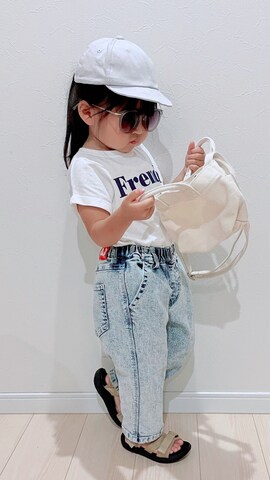 「アイテム（タンクトップ）」を使った、®️ikunan☺︎さん（キッズ・90cm）の夏コーディネート