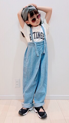 「アイテム（ヘアバンド）」を使った、®️ikunan☺︎さん（キッズ・120cm）の夏コーディネート