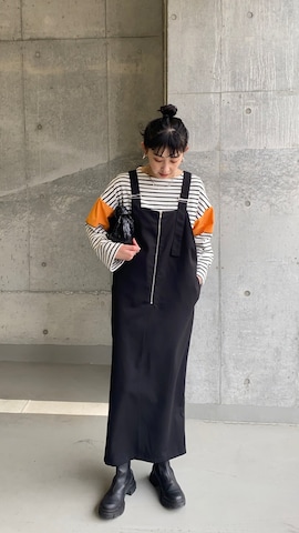 Marientのジャンパースカートを使ったMARIKOさんのファッション動画