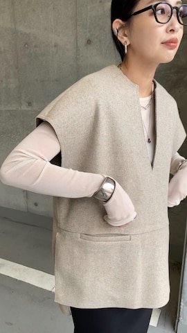 Marientのベストを使ったMARIKOさんのファッション動画