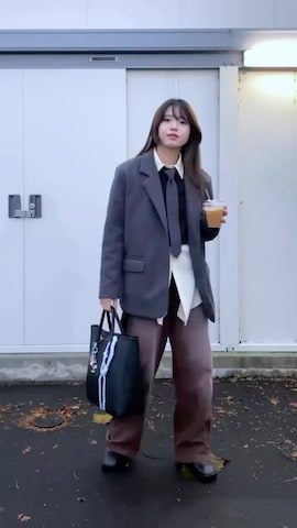 Trishのシャツ/ブラウスを使ったMiiさんのノウハウ動画-ジャケット着回し７コーデ