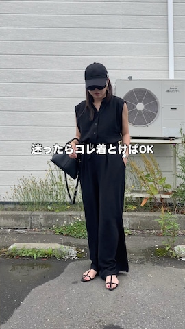 「アイテム（セットアップ）」を使った、Miiさん（レディース・159cm）の夏コーディネート