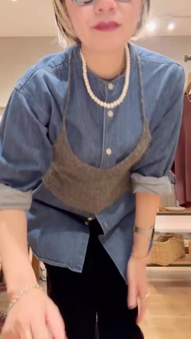 「アイテム（キャミソール）」を使った、makiさん（レディース・157cm・40代）の秋コーディネート