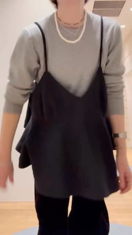 「アイテム（キャミソール）」を使った、makiさん（レディース・157cm・40代）の秋コーディネート