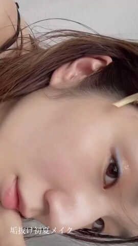 「アイテム（メイクアップ、ブルー系）」を使った、narumi14fashionさん（レディース・163cm）の春コーディネート