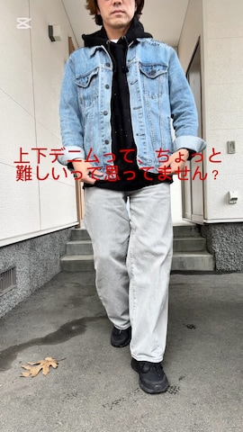 「アイテム（パーカー）」を使った、Hiro Funatouさん（メンズ・167cm）の春コーディネート
