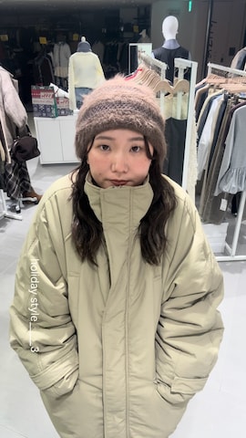 KBFのダウンジャケット/コートを使ったのぶさんのファッション動画