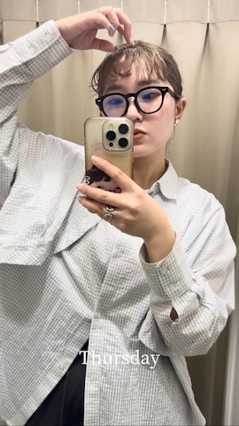 「アイテム（その他アウター、ブラウン系）」を使った、のぶさん（レディース・163cm）の春コーディネート