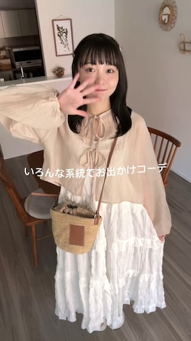 「アイテム（ファンデーション）」を使った、みさねさん（レディース・158cm）の夏コーディネート
