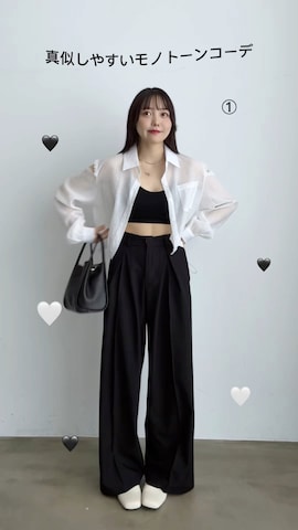 「アイテム（タンクトップ）」を使った、みさねさん（レディース・158cm）の夏コーディネート