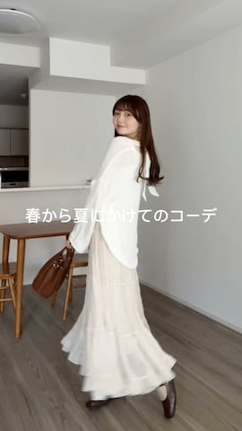 「アイテム（ボディ・ヘアケア）」を使った、みさねさん（レディース・158cm）の春コーディネート