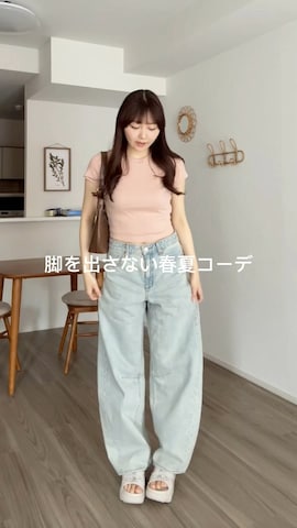 「アイテム（パンプス）」を使った、みさねさん（レディース・158cm）の春コーディネート