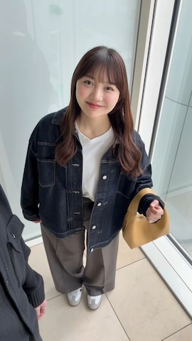 「アイテム（バレエシューズ）」を使った、みさねさん（レディース・158cm）の春コーディネート