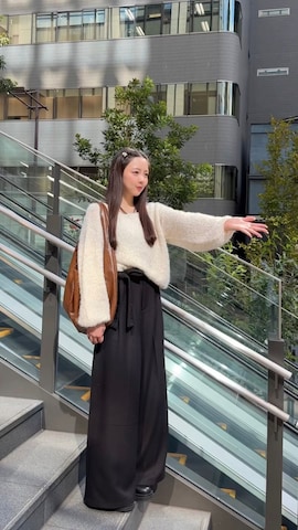 「アイテム（シューズ）」を使った、みさねさん（レディース・158cm）の秋コーディネート