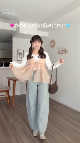 「アイテム（サンダル）」を使った、みさねさん（レディース・158cm）の春コーディネート