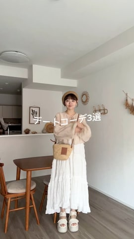 moment+のカーディガン/ボレロを使ったみさねさんのファッション動画