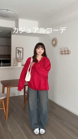 「アイテム（スウェット）」を使った、みさねさん（レディース・158cm）の秋コーディネート