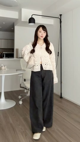 「アイテム（パンプス）」を使った、みさねさん（レディース・158cm）の秋コーディネート