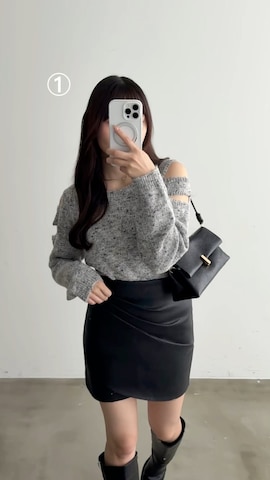 「アイテム（チョーカー）」を使った、みさねさん（レディース・158cm）の秋コーディネート