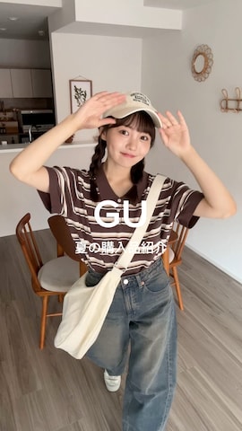 「アイテム（帽子）」を使った、みさねさん（レディース・158cm）の夏コーディネート