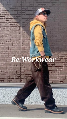 「アイテム（ベスト）」を使った、Ryon-Pさん（メンズ・161cm）の春コーディネート