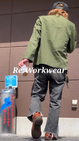 「アイテム（ミリタリージャケット）」を使った、Ryon-Pさん（メンズ・161cm）の春コーディネート