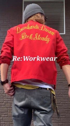 「アイテム（その他アウター、レッド系）」を使った、Ryon-Pさん（メンズ・161cm）の春コーディネート