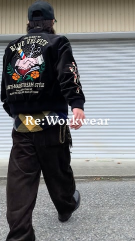 スカジャンを使ったRyon-Pさんのファッション動画