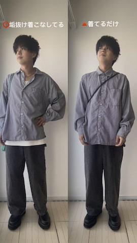 「アイテム（その他アウター）」を使った、hide158さん（メンズ・158cm）の春コーディネート